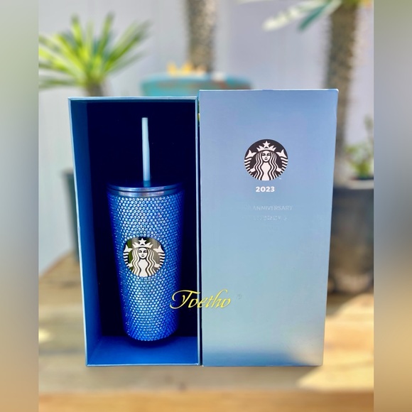 Starbucks Philippines Aquamarine Rhinestone 16oz Tumbler - Picture 1 of 12